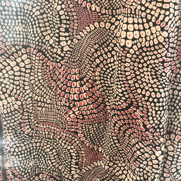 Red, black, and cream snakeskin-esque dress! - Picture 2 of 2